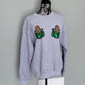 Wrkdept corn crewneck (sweater) grey small